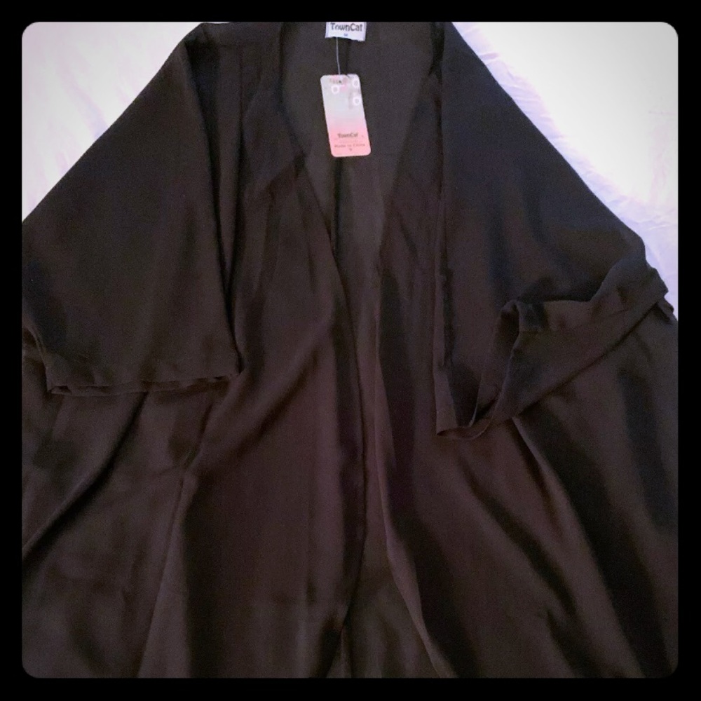Sheer Black Cardigan